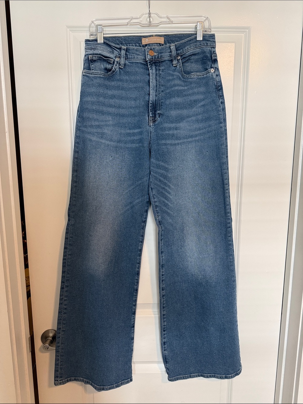 7 for all mankind high rise wide leg sz 31